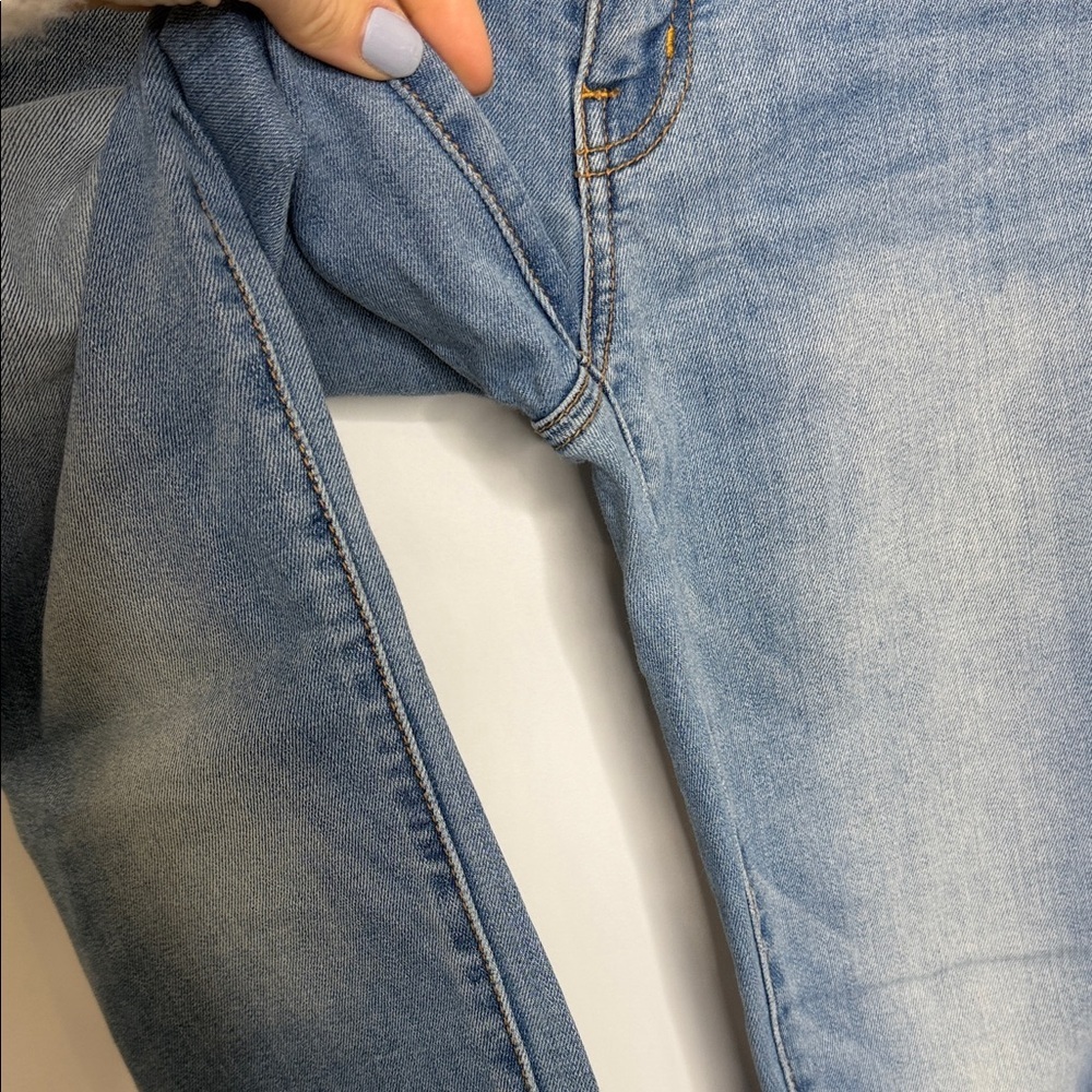 American Eagle Outfitters Blue Stretch Skinny Jeans – Size 4 Short - Picture 3 of 9
